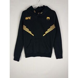 UFC Venom Pullover Mens XS Black Cobra MMA Fleece Graphic Print